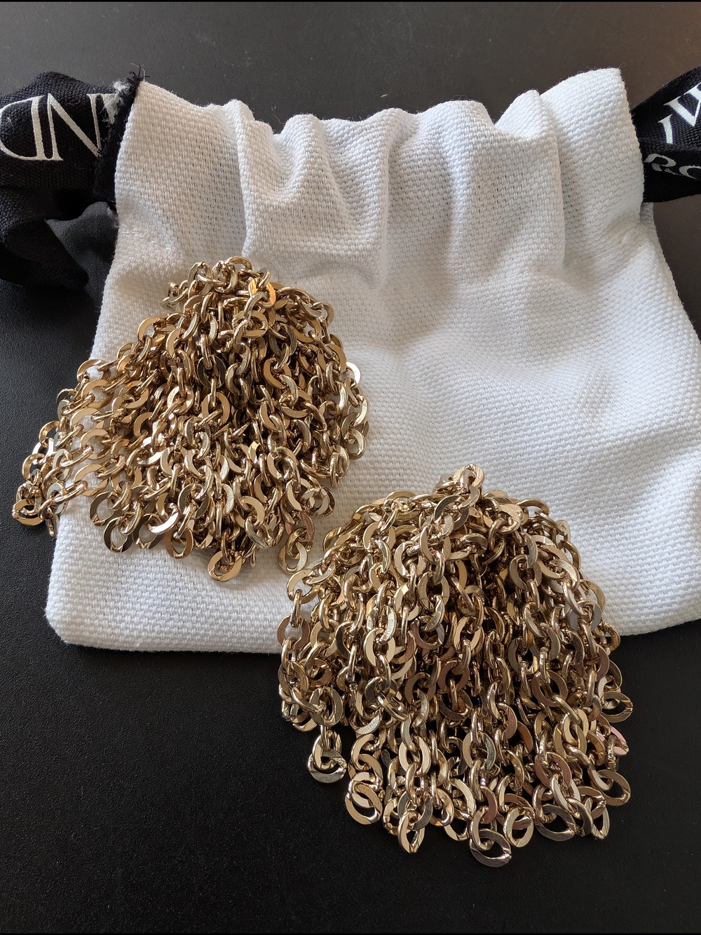 JW Anderson Gold Chain Tassel Earrings